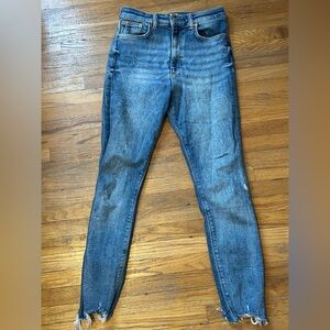 Zara Classic Blue Distressed Women's Jeans